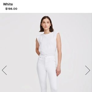 7 For All Mankind Beautiful White Lyocell Denim Jeans